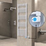 Haiti Elektrikli 900 Watt 600x1800 cm Düz Beyaz Musa Termostatlı Havlupan