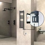 Haıtı Elektrikli Havlupan 300X1000 Düz Antrasit (Ktx4 Termostat) 300W Spiral Kablolu