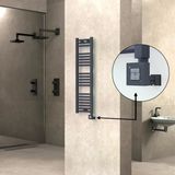 Haıtı Elektrikli Havlupan 300X1100 Düz Antrasit (Ktx1 Termostat) 300W