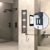 Haıtı Elektrikli Havlupan 300X1200 Düz Antrasit (Ktx4 Termostat) 300W Spiral Kablolu