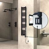 Haıtı Elektrikli Havlupan 300X1500 Düz Siyah (Ktx4 Termostat) 600W Spiral Kablolu