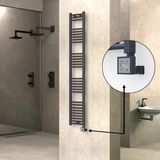 Haıtı Elektrikli Havlupan 300X1800 Düz Antrasit (Ktx3 Termostat) 600W