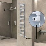 Haıtı Elektrikli Havlupan 300X1800 Düz Beyaz (Thesis Termostat) 600W