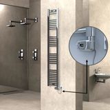 Haıtı Elektrikli Havlupan 300X1800 Düz Krom (Thesis Termostat) 300W