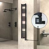Haıtı Elektrikli Havlupan 300X1800 Düz Siyah (Ktx1 Termostat) 600W