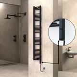 Haıtı Elektrikli Havlupan 300X1800 Düz Siyah (Oned Onoff) Sağ 600W