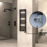 Haıtı Elektrikli Havlupan 400X1200 Düz Siyah (Thesis Termostat) 600W