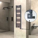 Haıtı Elektrikli Havlupan 400X1500 Düz Antrasit (Ktx1 Termostat) 600W