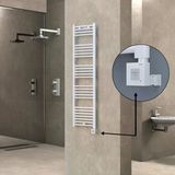 Haıtı Elektrikli Havlupan 400X1500 Düz Beyaz (Ktx1 Termostat) 600W