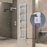 Haıtı Elektrikli Havlupan 400X1800 Düz Beyaz (Ktx1 Termostat) 600W Spiral Kablolu