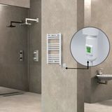 Haıtı Elektrikli Havlupan 400X700 Düz Beyaz (Onoff Düğmeli) 300W