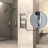 Haıtı Elektrikli Havlupan 400X800 Düz Krom (Onoff Düğmeli) 200W