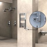 Haıtı Elektrikli Havlupan 400X800 Düz Krom (Thesis Termostat) 200W