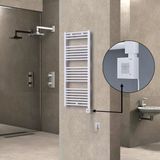Haıtı Elektrikli Havlupan 500X1200 Düz Beyaz (Ktx1 Termostat) 600W Spiral Kablolu