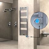 Haıtı Elektrikli Havlupan 500X1500 Düz Krom (Musa Termostat) 600W