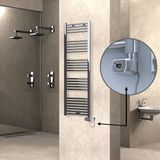 Haıtı Elektrikli Havlupan 500X1500 Düz Krom (Thesis Termostat) 600W