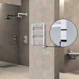 Haiti Elektrikli Havlupan 500x700 Düz Beyaz Parlak (OneD On/Off ) Sağ 300 Watt