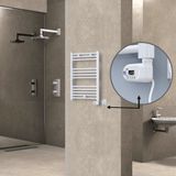 Haiti Elektrikli Havlupan 500x700 Düz Beyaz Parlak (Thesis Termostat) 300 Watt
