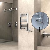 Haıtı Elektrikli Havlupan 500X800 Düz Krom (Thesis Termostat) 200W