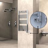 Haıtı Elektrikli Havlupan 600X1100 Düz Krom (Thesis Termostat) 300W