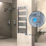Haıtı Elektrikli Havlupan 600X1500 Düz Krom (Musa Termostat) 600W
