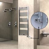 Haıtı Elektrikli Havlupan 600X1500 Düz Krom (Thesis Termostat) 600W