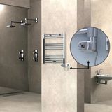 Haıtı Elektrikli Havlupan 600X700 Düz Krom (Thesis Termostat) 200W