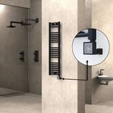 Haiti KTX3 Düz Mat Siyah 300 Watt 300x1200 cm Termostatlı Elektrikli Havlupan