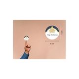 Hajj Mubarak Etiketi Hediye Sticker Gift Umre Hajj Yuvarlak Mat Çıkartma 4 Cm (40 Adet)