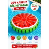 hak-iş oyuncak 148 cm Dev Karpuz Dilimi Şişme Deniz ve Havuz Yatağı