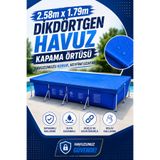 hak-iş oyuncak 2.58 x 1.79 m Dikdörtgen Havuz Kapama Örtüsü