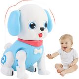Hak-iş Oyuncak Hareketli Müzikli Işıklı Robot Köpek Bebek Oyuncak Eğitici Özellikleriyle Emeklemeye Yardımcı