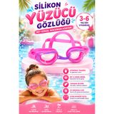 hak-iş oyuncak Kutulu Silikon Yüzücü Gözlüğü Çocuk – Pembe (3-6 Yaş)