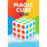 Hak-İş Oyuncak Magic Cube 3X3X3 Zeka Küpü – Renkli Eğitici Bulmaca Küp (1 Adet Gönderilir)