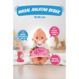 hak-iş oyuncak Masal Anlatan Emzikli Bebek ve Minik Arkadaşı Oyuncak Seti - Pembe Elbiseli