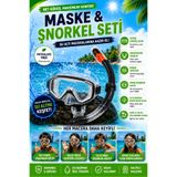 hak-iş oyuncak Maske ve Şnorkel Seti Siyah | Silikon Dalış Maskesi | Deniz & Havuz Kullanımı