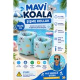 hak-iş oyuncak Mavi Koala Desenli Şişme Kolluk – 16 × 16 cm