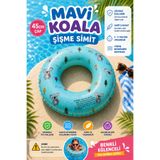 hak-iş oyuncak Mavi Koala Desenli Şişme Simit – 45 cm