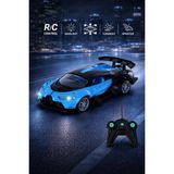 Hak-İş Oyuncak Uzaktan Kumandalı Işıklı ve Duman Efektli Spor Araba – 1:16 Ölçek Şarjlı R/c Drift Aracı - Mavi