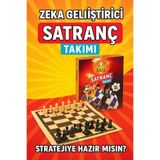 Hak-İş Oyuncak Zeka Geliştirici Satranç Takımı - Katlanabilir Tahta ve Taş Seti (Çocuk ve Yetişkinler Için)