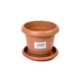Hak Plastik Hak Saksı Yuvarlak No:4 Antik 7,5Lt