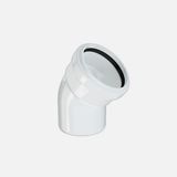 Hakan Boru 50x45 mm Beyaz Pvc-U Dirsek Borusu
