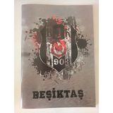 Hakan Çanta Defter 40 Yaprak Kareli Beşiktaş - Beyaz - Siyah