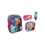 Hakan Çanta Frozen Okul Çantası, Beslenme Çantası, Kalemlik, Matara 4'lü Set, Karışık Renk
