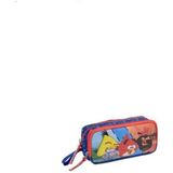 Hakan Çanta Lisanslı Angry Birds Kalemlik 2 Gözlü - Lacivert - 20CM - Çift Bölmeli