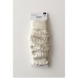 Hakan Collezione Krem %100 Akrilik Triko Örgü Leg Warmer Ayak Isıtıcı Uzun Tozluk Bot Çorabı