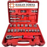 Hakan Torna 1/2 25 Parça Altı Köşe Lokma Takımı Arm6 Köşe Cırcır Kolu
