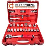 Hakan Torna 1/2 25 Parça Yıldız Lokma Takımı 12 Köşe Cırcır Kolu -Armm-