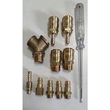 Hakan Torna Kompresörler Için Kompresör Takım 2li Çatal Gövde ve Uçlar 1/2 ve 8mm Stoper Hava Jakı Gövdeler