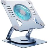 Hakay 360 Derece Dönebilir Alüminyum Katlanabilir Laptop Standı (Koyu Gri)